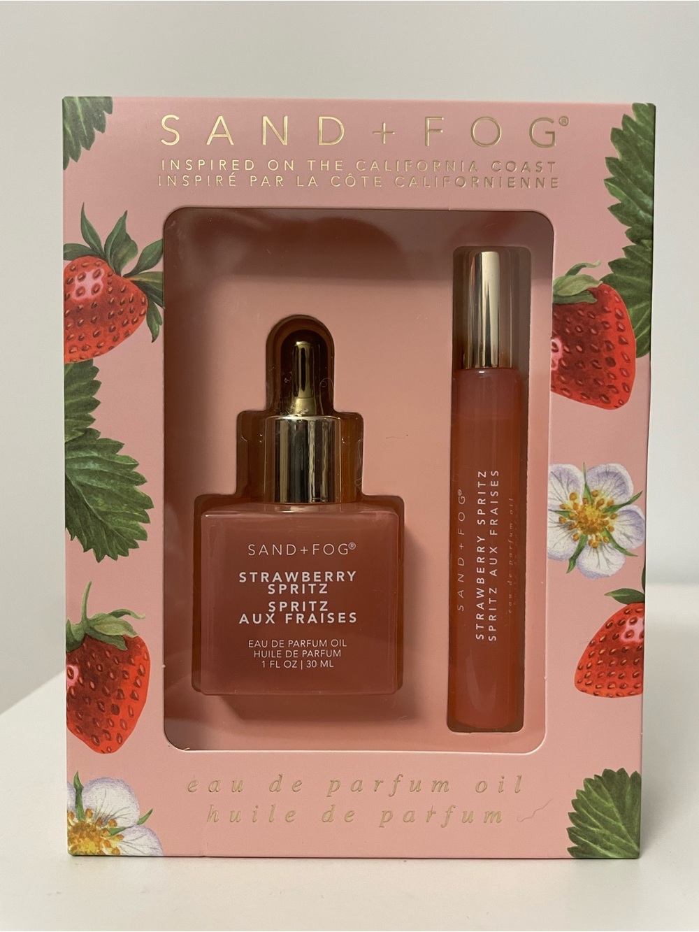 NWT SAND + FOG Strawberry Spritz Eau de Parfum Oil Set